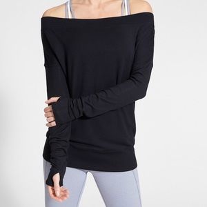 Athleta Barre Sweatshirt - Black